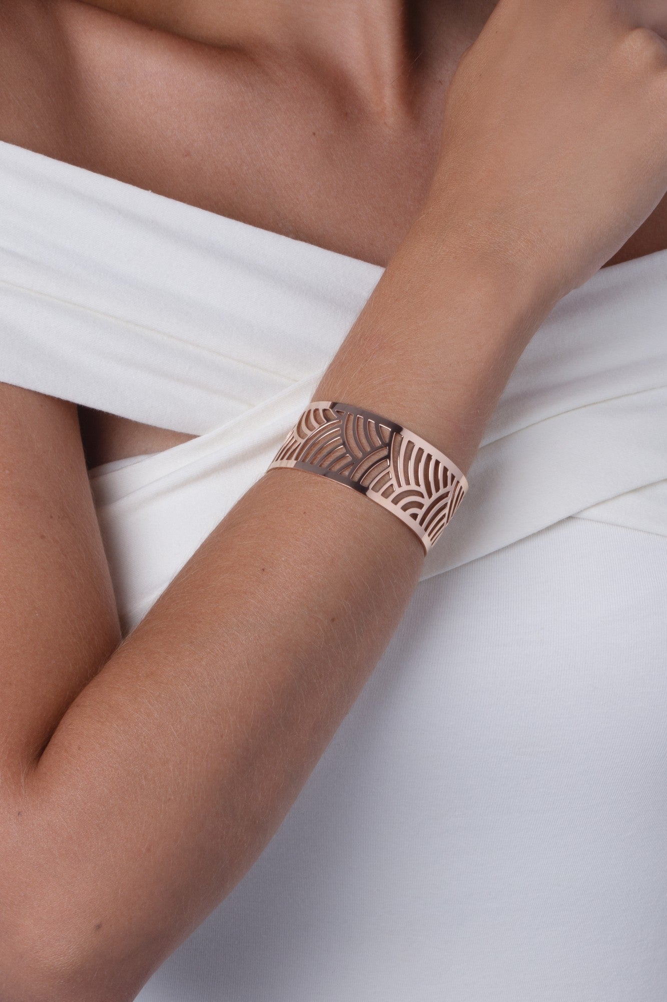 Manchette Acier Rose